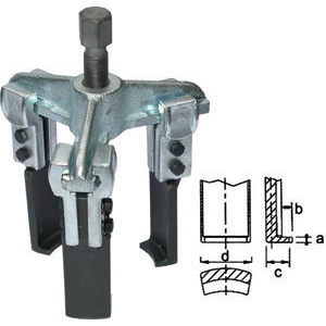 1433GA - UNIVERSAL TRIPLE GRIP EXTRACTORS, THIN ARMS - Orig. Gedore